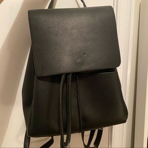 Zara Faux Leather Backpack Purse
